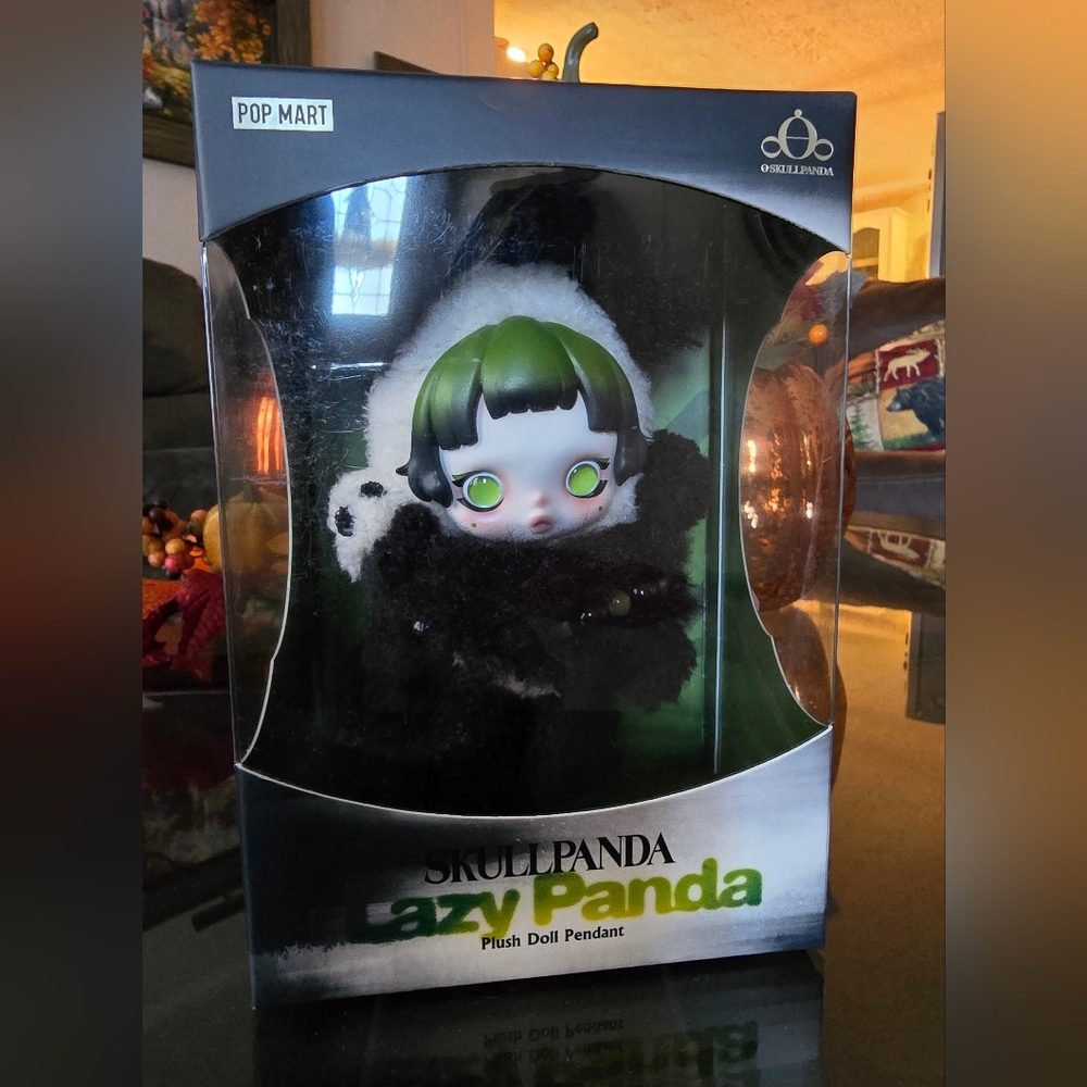 Skullpanda Lazy Panda Plush Doll Pendant